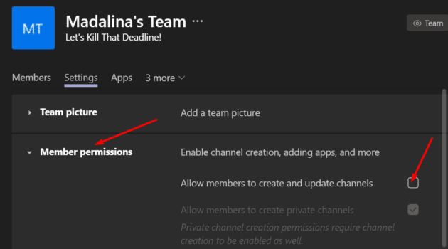 Stop MS Teams Users From Creating Channels and Teams - Technipages