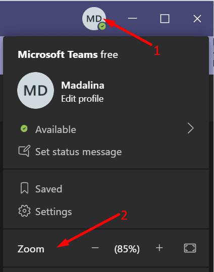 how to change font in microsoft teams app