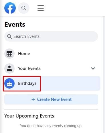 Birthdays on Facebook