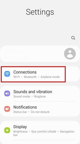 Connections Settings S21