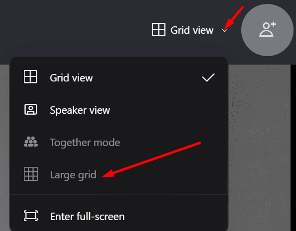 enable large grid skype call