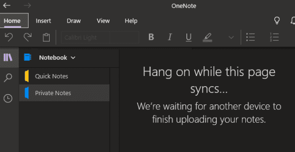 Fix OneNote Waiting for Another Device Error