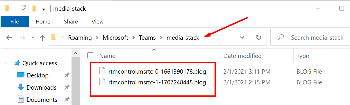 microsoft teams media stack files