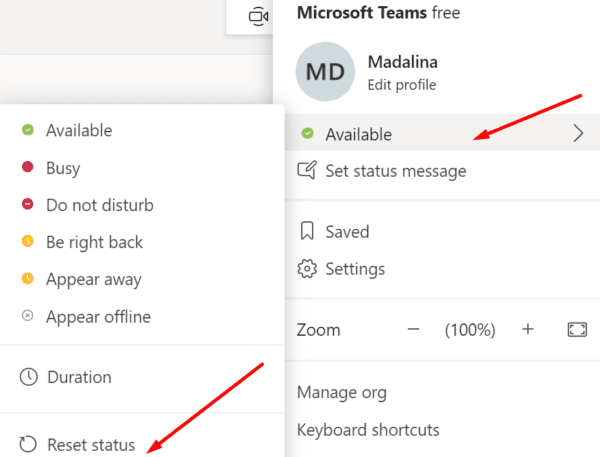 How to Fix Microsoft Teams Status Stuck - Technipages