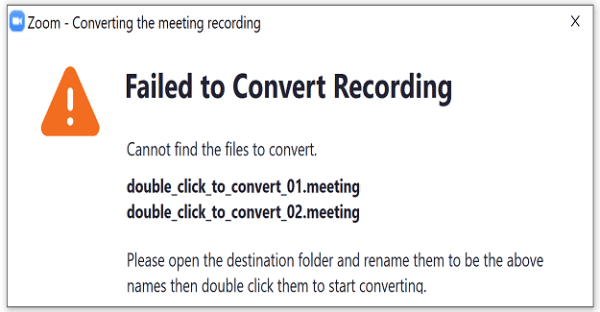 Fix Zoom Failed to Convert Recording Error