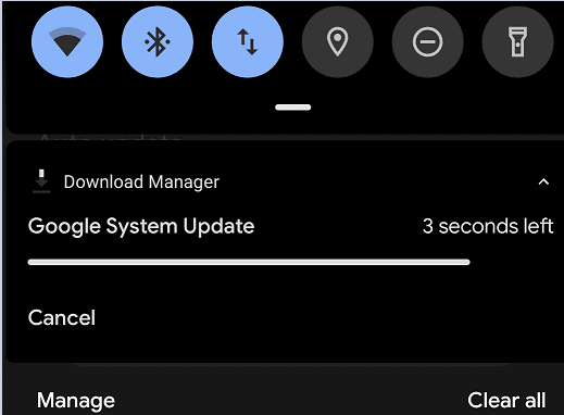 google pixel Check for updates