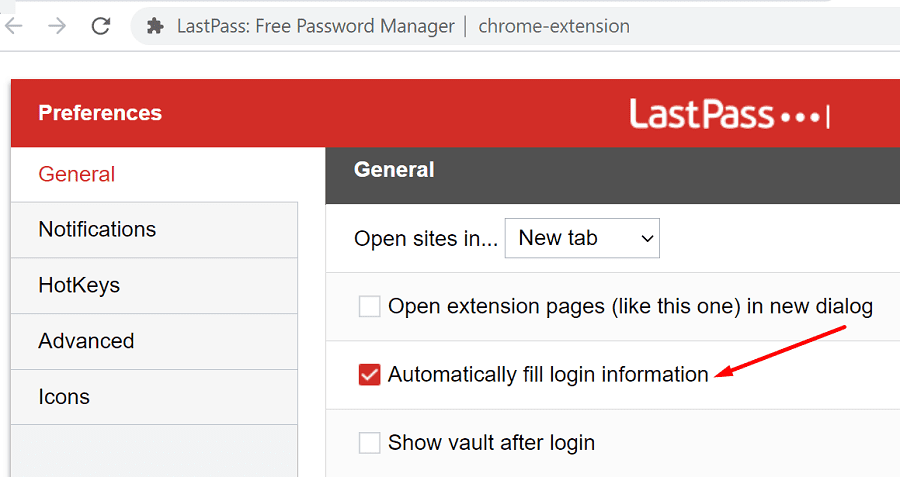 lastpass doesn't autofill safari