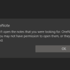 OneNote Could Open the Notes You Were Looking For
