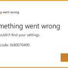 Fix Error 0x80070490: We Couldn't Find Your Settings