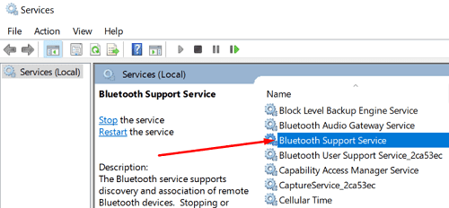 bluetooth switch not showing windows 10