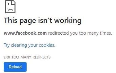 facebook-redirected-you-too-many-times-error