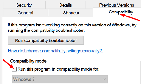 run-program-in-compatibility-mode-windows-10