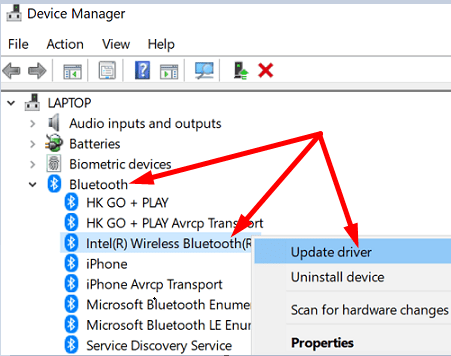 microsoft bluetooth driver windows 10