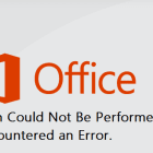 Office: This Action Could Not Be Performed