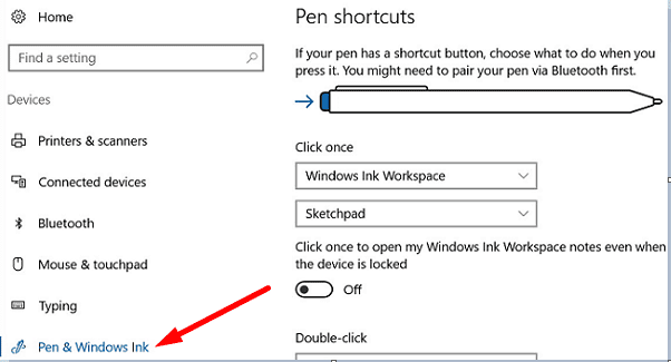 Pen-Windows-Ink-surface-pen-settings
