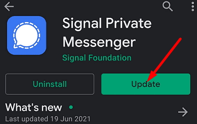 update-signal-app-android