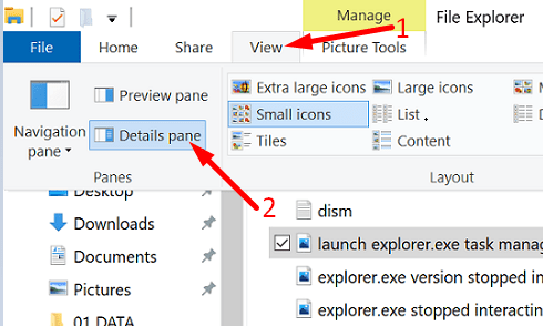 file-explorer-details-pane
