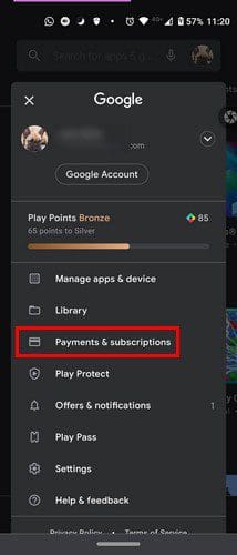 Google Play Payment method