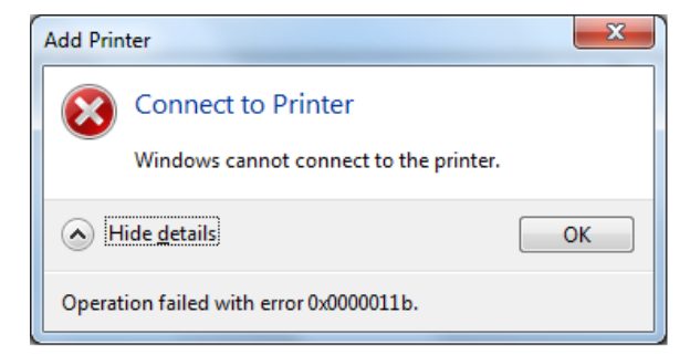 how to fix windows printer error 0x0000011b technipages