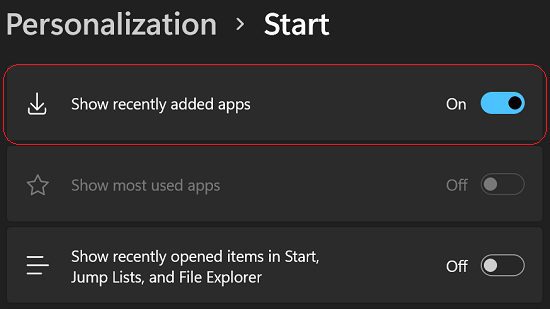 windows-11-show-recently-added-apps
