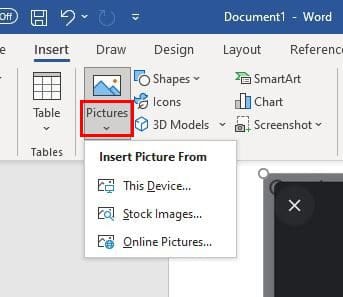 Insert image to Word Document