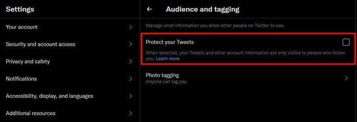 Protect your tweets Twitter