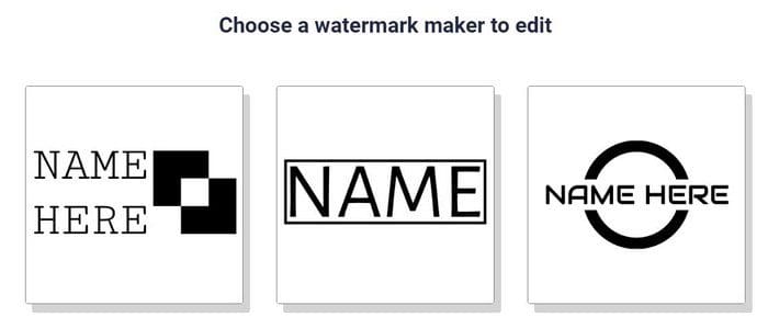 Logo watermark samples