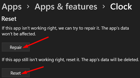 repair-and-reset-clock-app-windows-11
