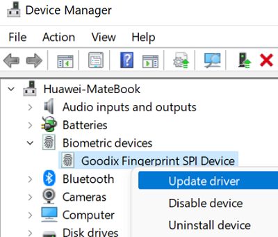 windows-11-update-fingerprint-driver