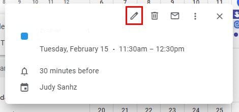 Edit task or reminder Google Calendar