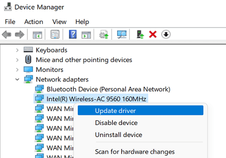 device-manager-update-wireless-driver