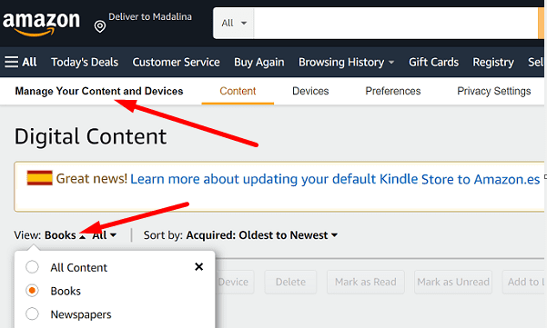 Amazon-account-manage-content-and-devices