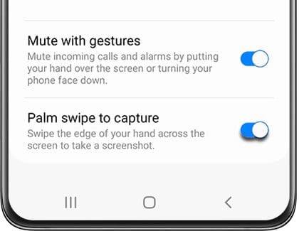 How to Screenshot on Galaxy S22 Palm