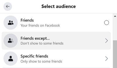 Facebook-audience-Friends-except