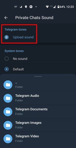 Telegram notification sound