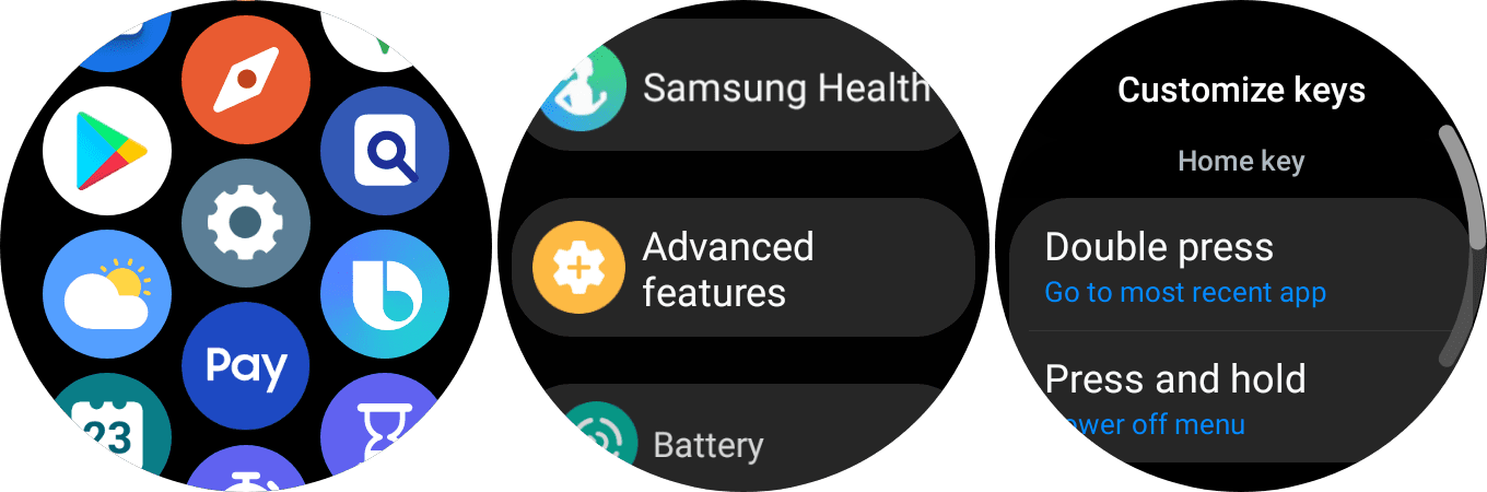 How to install Google Assistant on Galaxy Watch 4 - Customize Keys - 1