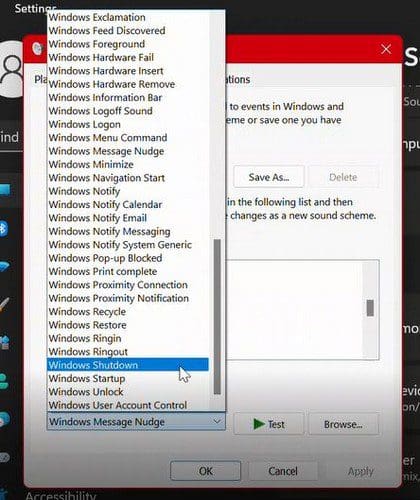 Sound options system Windows 11