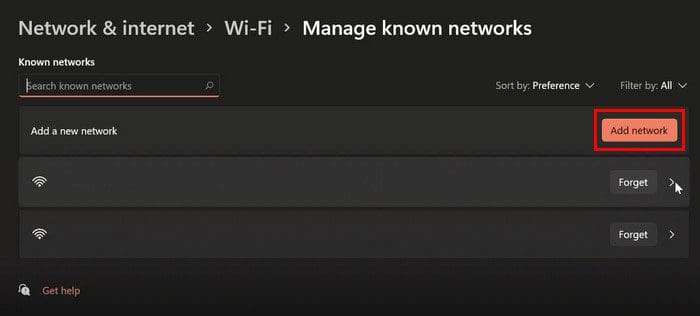 Windows 11 Add WiFi Network
