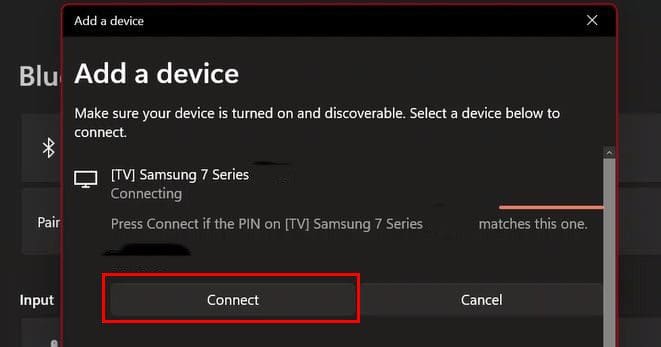 Add Bluetooth device Windows 11