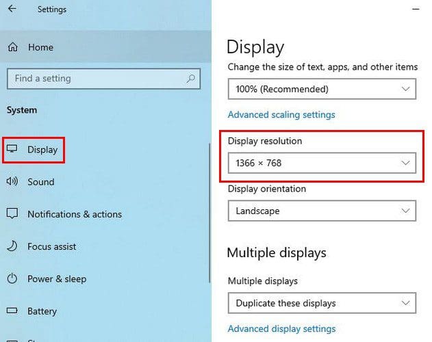 Display Resolution Setting for Windows 11