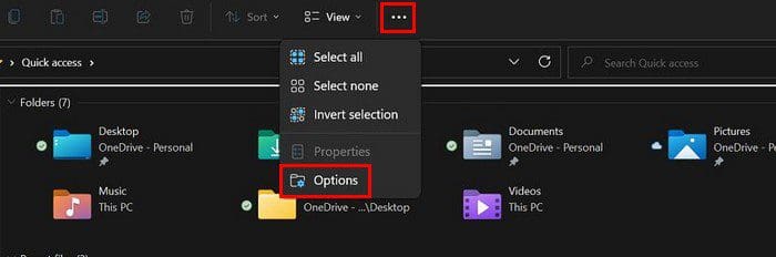 File Explorer Options Windows 11