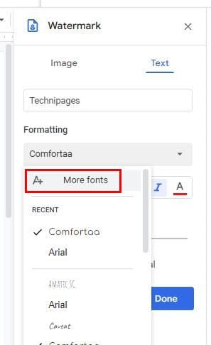 More fonts Google Docs