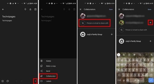 Google Keep: How to Share Your Notes with Someone - Technipages