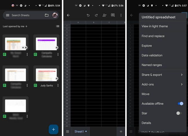 Google Sheets Spreadsheet