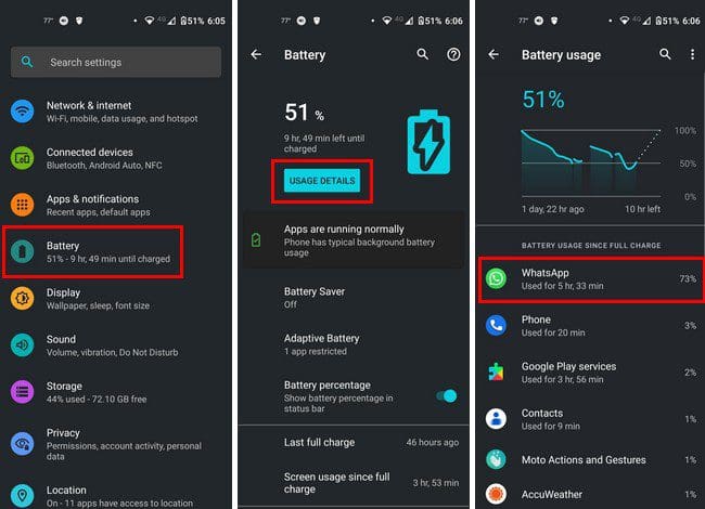 Android Battery Usage