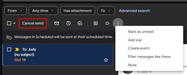 Gmail Scheduled Email