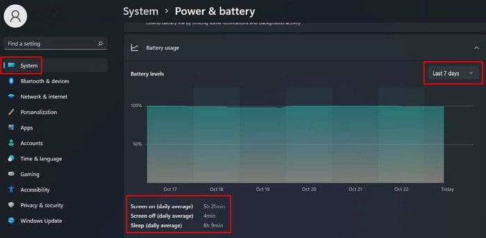 Screen Time info