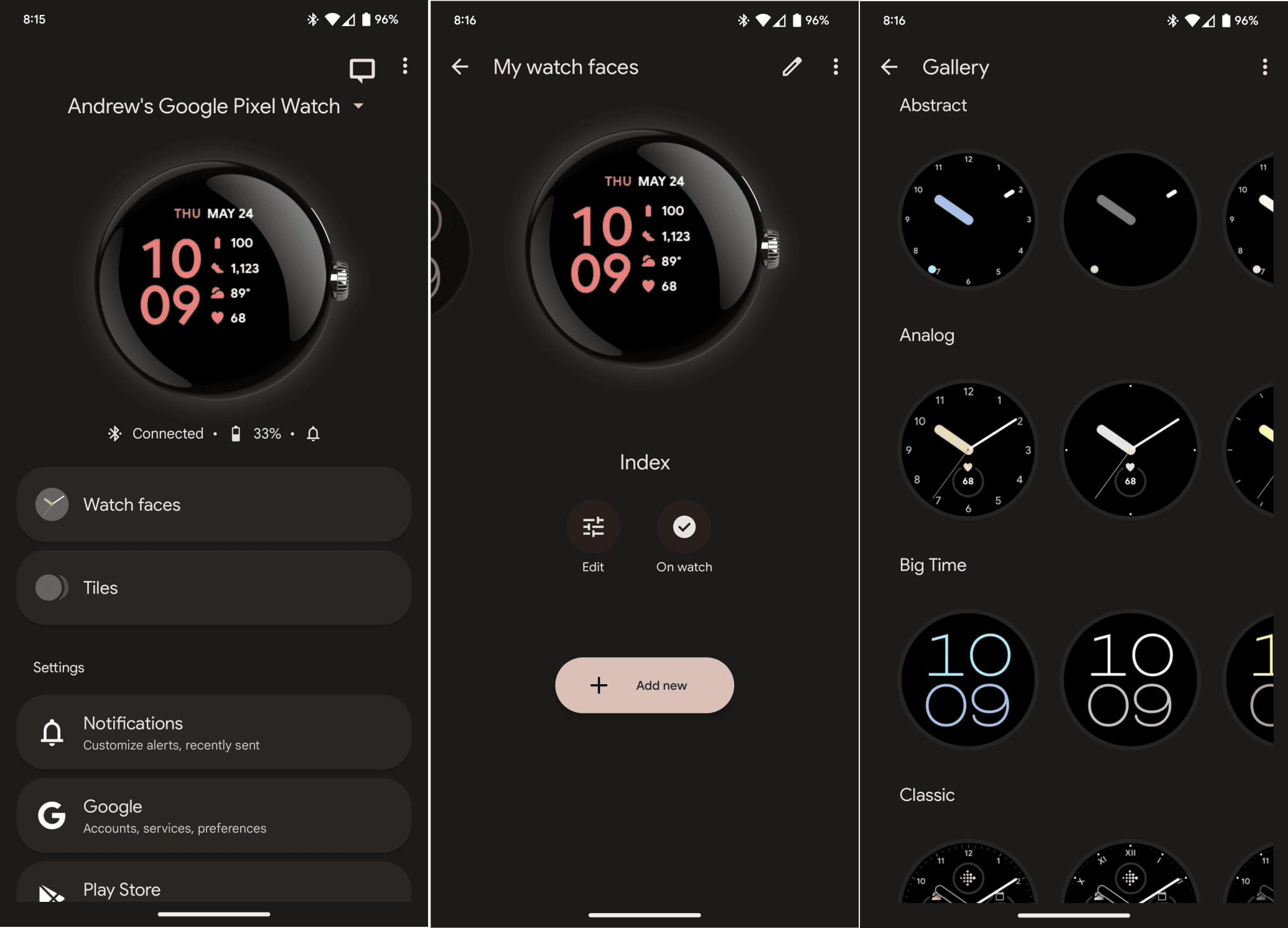 Use different watch faces on Pixel Watch - 2