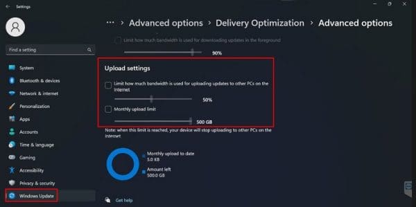 Window 11: How to Limit Bandwidth for Updates - Technipages