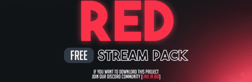 Free Gaming Red Stream Overlay Pack